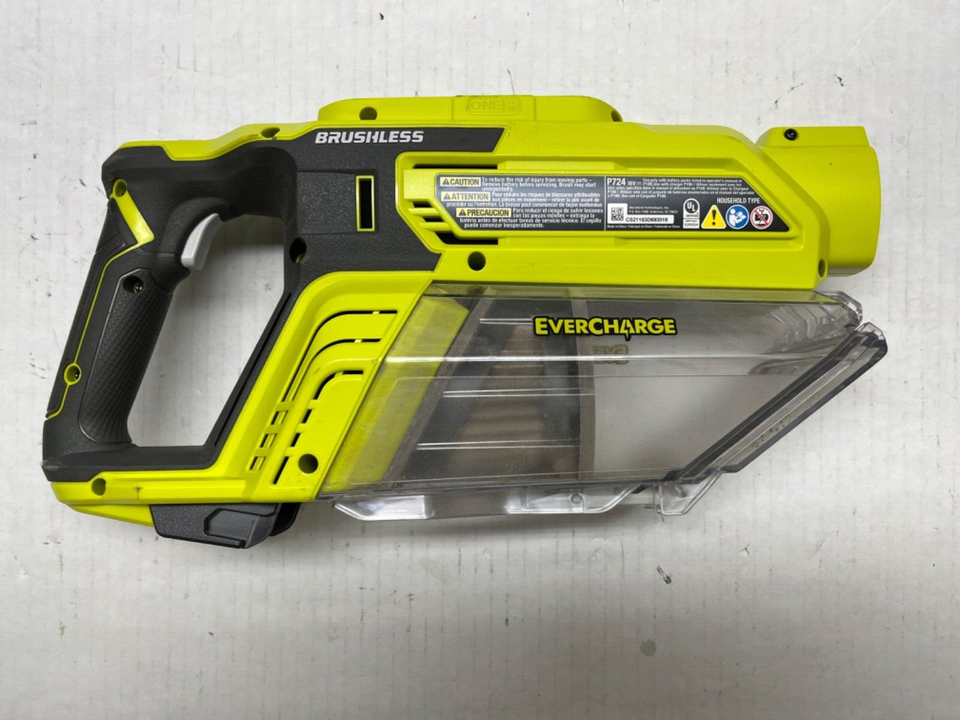 USED Ryobi P724 18V Brushless Stick Vacuum Cleaner w/ Filter eBay