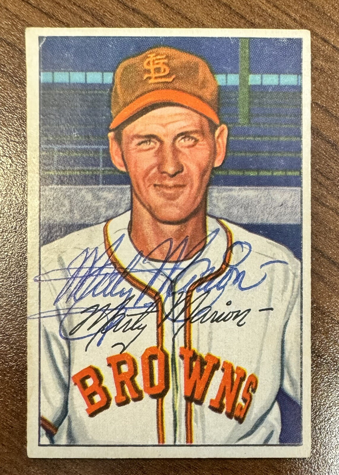 Signed 1952 Bowman Baseball 85 Marty Marion Autograph eBay