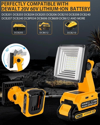 Akku LED Arbeitsleuchte für Makita für Bosch Akku Fluter Notlampe - Bild 19 von 27