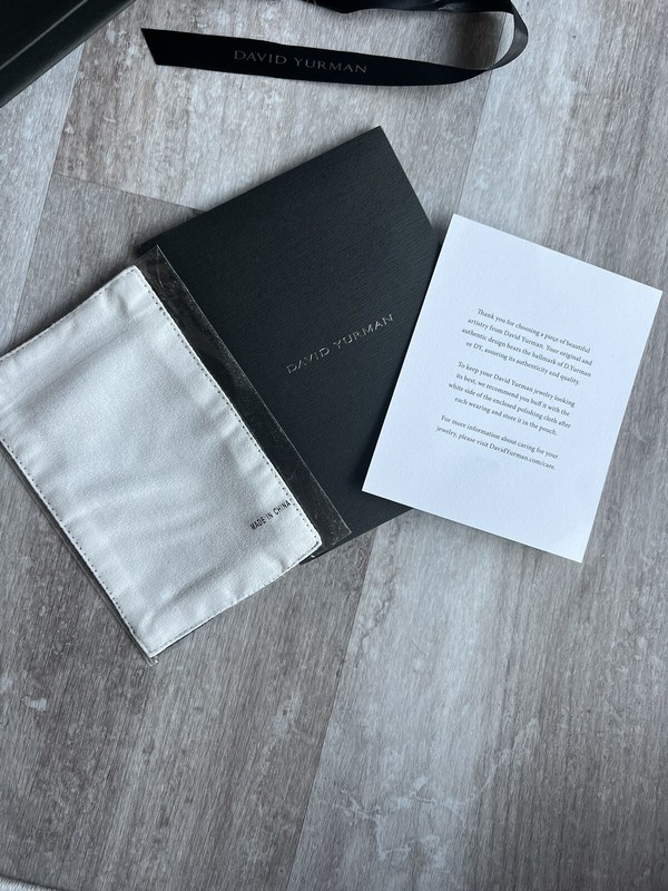 David, Yurman jewelry care booklet and polishing cloth