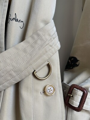 Burberry Women's Sketch Cotton Gabardine Trench Coat - Size Burberry Women's Sketch Cotton Gabardine Trench Coat - Size