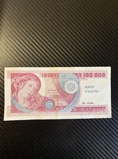Banconota Pubblicitaria Cambiale Lire Italia Monete Money WW2 No Scavo