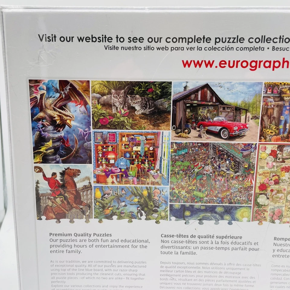 Eurographics 1,000 Piece Guido Borelli Art Puzzle "Koi Fish"  19+1/4" x 26+5/8" - Image 4 of 4