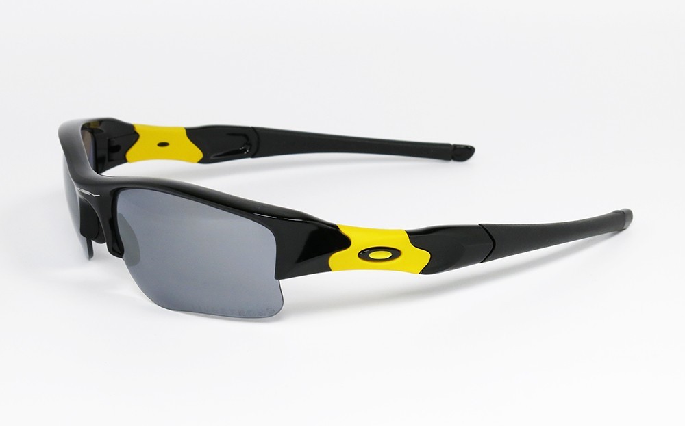 SUNGLASSES OAKLEY FLAK JACKET 12-791 LIVESTRONG JET BLACK SPORT