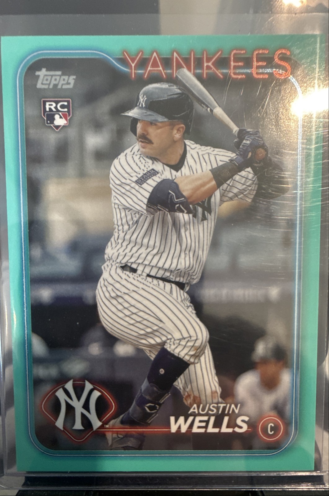 2024 Topps Series 2 - Austin Wells #624 Aqua (RC)