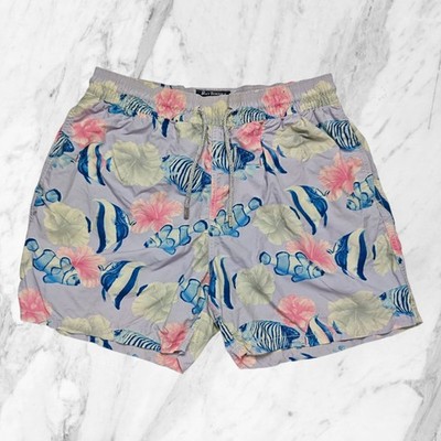 VILEBREQUIN X ROY ROGERS Herren Anzug Fische Blumen Taschen Boxershorts Meer Gr. XL