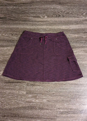 Kuhl Mova Cargo Skort Hiking Stretch Skirt Activewear Women's Size S Purple Wine
