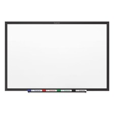Magnetic Dry Erase White Board, 24"W x 18"H Whiteboard, Nano-Clean Surface Re...