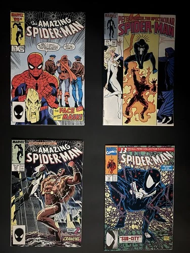 Vintage Spider-Man Marvel Comic Book Lot (16) Venom Carnage Wolverine