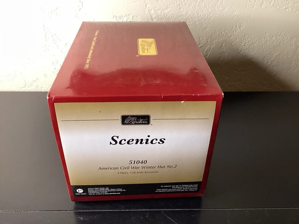 W.Britian American Civil War Winter Hut No.2 (51040) escala 1/30 54 mm Foto 2 de 4