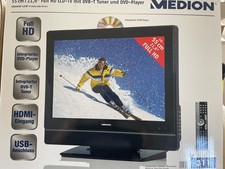 MEDION Fernseher mit DVD-Player 55cm/21 6 Zoll TV DVD Player mit Fernbedienung