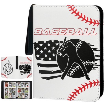 900 Pockets Trading Card Binder, 9-Pocket Clear Zipper Card Album with Wrist ...