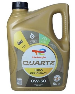 For TOTAL 2228694 OIL TOTAL QUARTZ 0W30 5L INEO EFFICIENCY / C2/C3 / SP / LL19