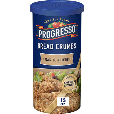 Bread Crumbs, Garlic and Herb, Cooking Ingredient, 15 Oz