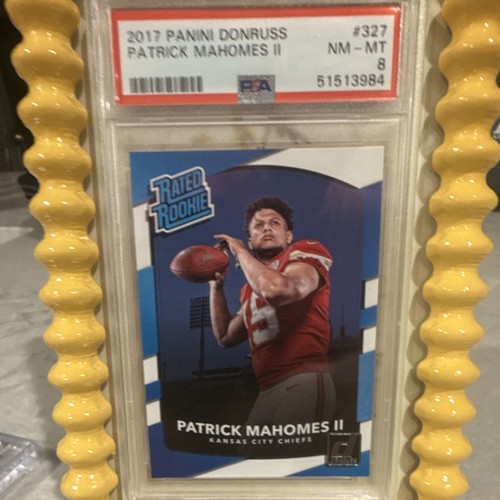 Panini Donruss 2017 Patrick Mahomes II Rated Rookie #327 PSA 8 Chiefs