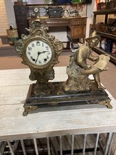 Antique Gilbert And Co. Figural Mantel Clock