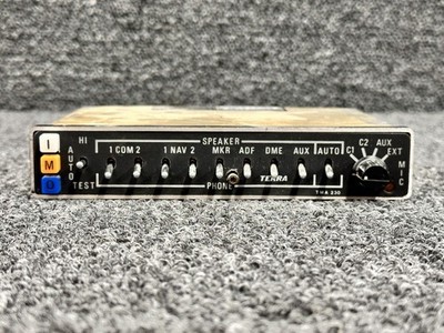 TMA-230 Terra Audio Panel & Marker Beacon Receiver w Mods (14 or 28V)