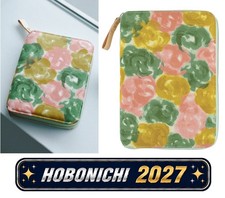 HOBONICHI TECHO 2027 min  perhonen glass flowwer pink mix A6  A5 JAPAN NEW
