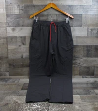 Topo Designs Pants Mens Medium Black Nylon Stretch Elastic Waist Hiking Outdoor