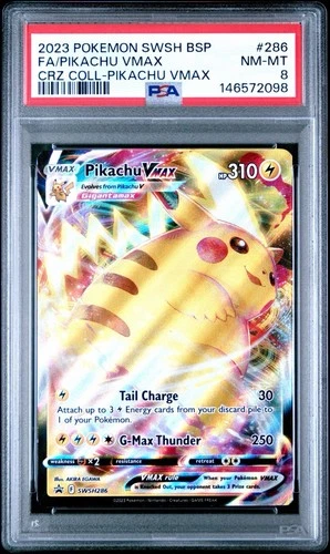 Pikachu VMAX SWSH286 PSA 8 Steal Of A Deal - Check Out My Other Auctions & Sales