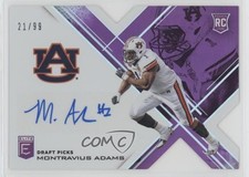 2017 Elite Draft Picks Status Purple Die-Cut 21/99 Montravius Adams Auto 14md