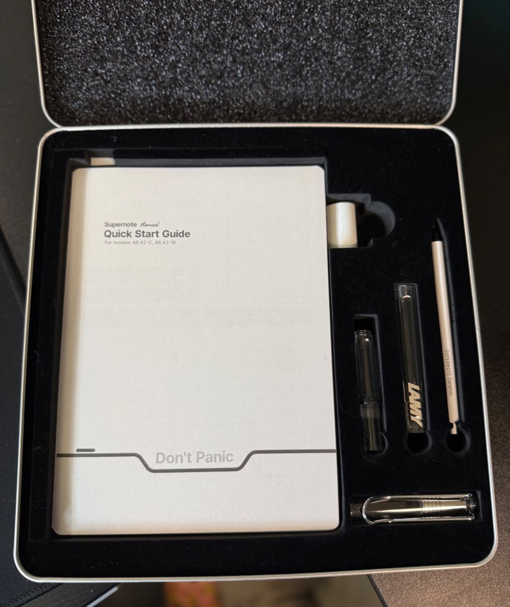 Supernote Nomad A6X2 Crystal Clear Thinking Lamy co-branded Bundle