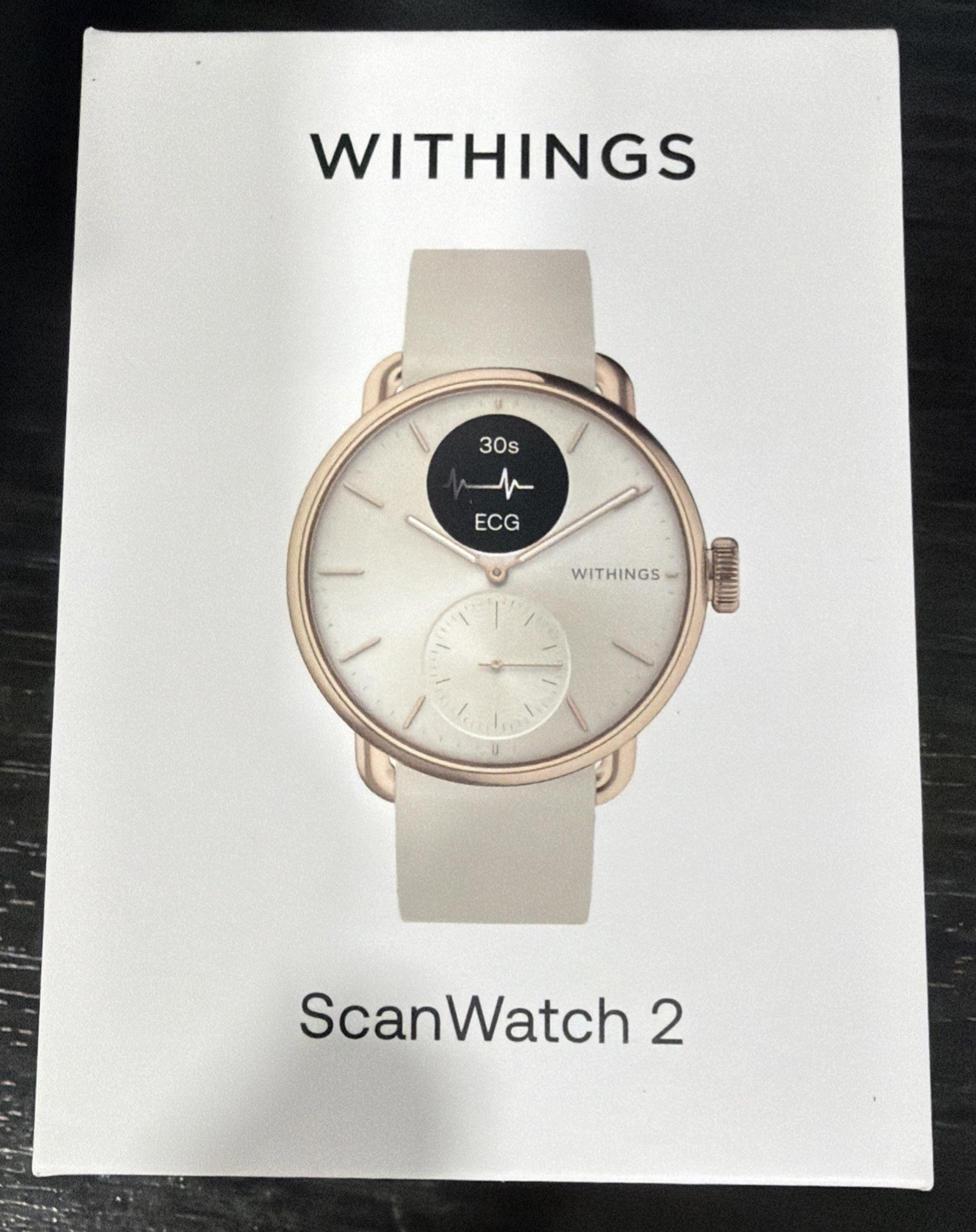 Withings ScanWatch 2 oro bianco e rosa 38 mm