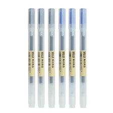 6/8Pcs/Set Mujis Gel Pen Black/Red/Blue 0.38/0.5Mm Ink Japan Color Pen Office Sc