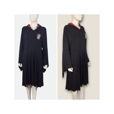 Harry Potter Black Hooded Witches Dress Halloween Hogwarts Gryffindor Logo
