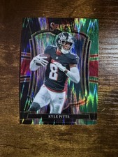 2025 Panini Select - Premier Level Kyle Pitts #147 Black & Green Shock Prizm