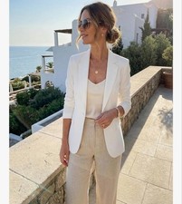 NEW Beninos White Career Casual Blazer Suit Jacket XL