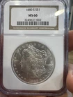 1880 s morgan silver dollar $1 NGC MS66