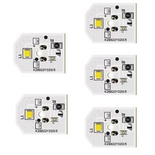 5PCS New Refrigerator LED Light Board Set WR55X11132 For GE Refrigerator
