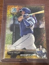 2017 Bowman Chrome Prospects Chase Vallot #BCP10 Gold Shimmer Refractor /50 (RC)