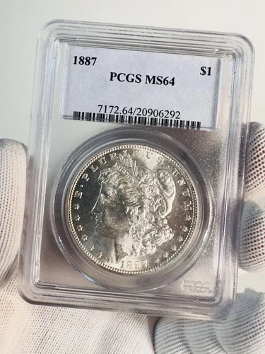 1887 PCGS MS64 Morgan Silver Dollar $1