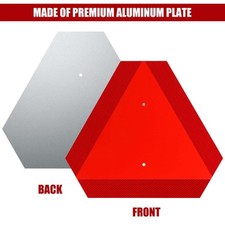 Aluminum Slow Moving Vehicle Safety Sign Slow Moving Vehicle Triangle Red Sign