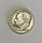 1949 P Roosevelt Dime 10c - Philadelphia 90% US Silver Coin