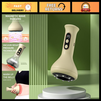 Handheld Electric Lymphatic Cupping Massager - 9 Suction Levels, Heat, Anti-Cell