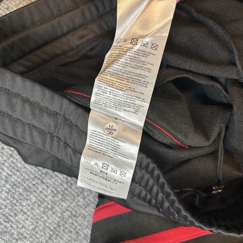 Armani Exchange Track Suit Mens Med Black Red Stripe Full Zip Jacket Pants A|X - Image 4 of 4