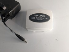 TP-Link TL-PS110U Single USB2.0 Port Fast Ethernet Print Server - White with PSU