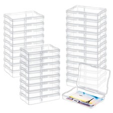 Geelin 30 Pcs Clear Photo Storage Boxes for 4" x 6" Pictures clear