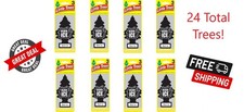 Little Trees U3S-32055 Black Ice Hanging Air Freshener for Car/Home 24 Pack 