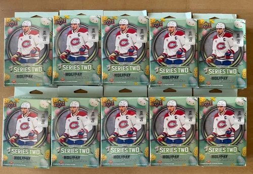 2025/26 Upper Deck Series 2 Holiday Hanger Boxes LOT OF 10!! Schaefer Young Gun?