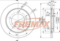 Bremsscheiben FüR Suzuki Grand Vitara I FT GT 98-05 5521165D01000