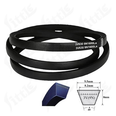 SPZ Section V Belt (3V/9N Section Branded 9.5x8mm V Belt) Drive Belt 406-3556La