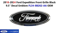 2018-2024 Ford Expedition Front Grille Black 9.5" Decal Emblem FL34-8B262-AA
