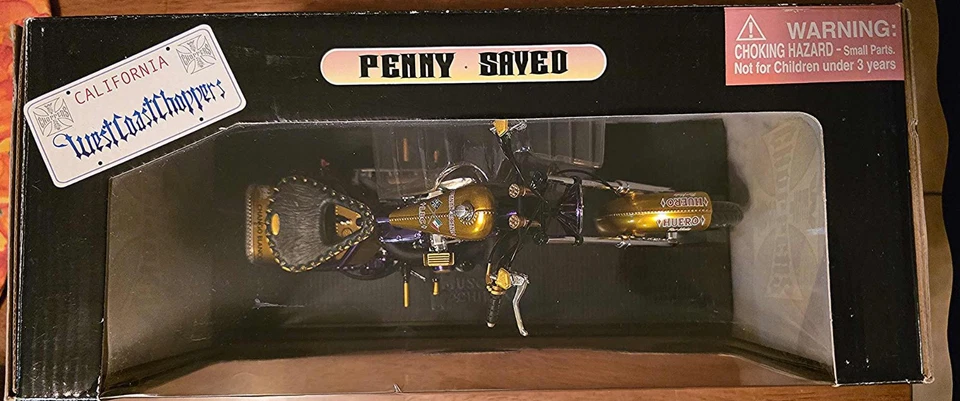 West Coast Choppers Penny Saved Die-Cast 1/10th Scale Sealed - NIB - Image 2 of 4
