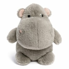 Aurora Gray Hippo Plush Stuffed Animal Soft Toy 9" Cute Soft gray plush body