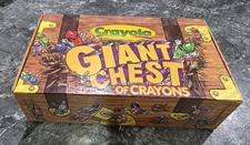 1997 Crayola Giant Chest of Crayons- 120 Colors-Rare Retired Colors Unused