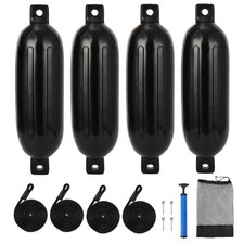 GarveeLife 4 Pack Boat Fenders 16 20 23 27 Inch Inflatable Dock Bumpers with Rop